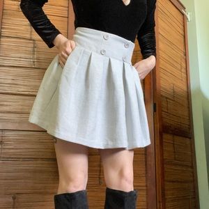 BCBGeneration Gray Mini Skirt